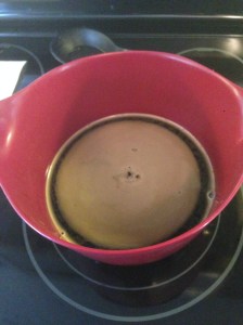 This is my lye and water mixture cooling down to 140